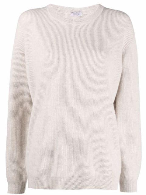 long-sleeve knitted jumper by BRUNELLO CUCINELLI