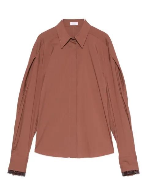 long-sleeve layered shirt by BRUNELLO CUCINELLI