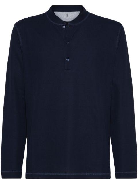 long-sleeve polo shirt by BRUNELLO CUCINELLI