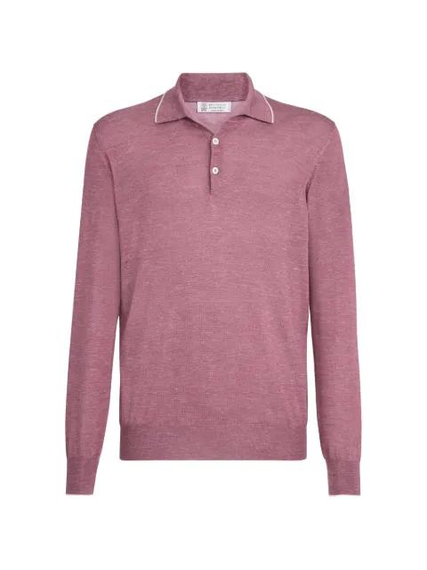 long-sleeve polo shirt by BRUNELLO CUCINELLI