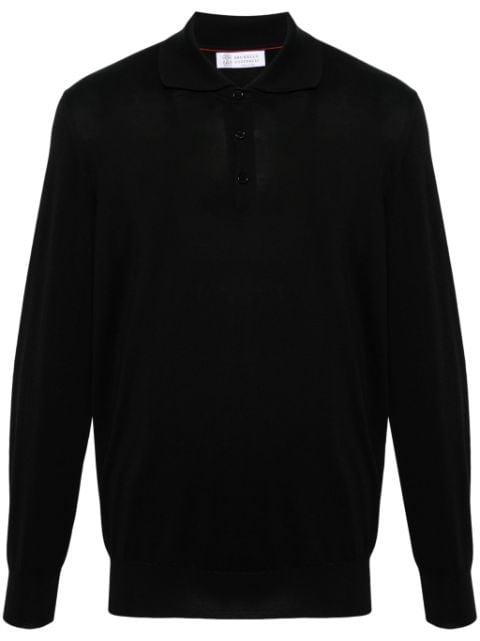 long-sleeve polo shirt by BRUNELLO CUCINELLI