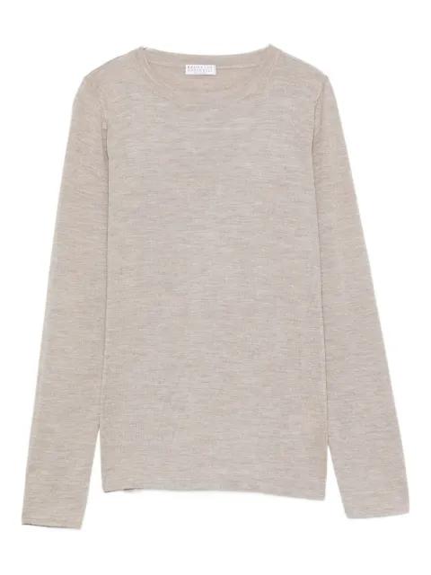 long-sleeve round-neck sweater by BRUNELLO CUCINELLI