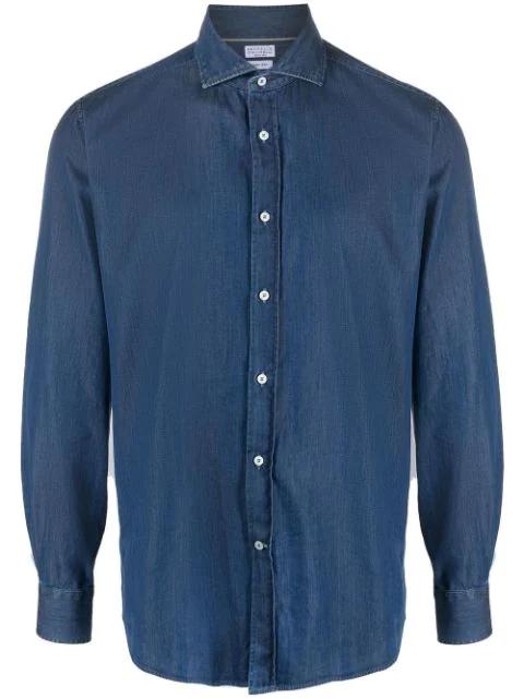 long-sleeved cotton shirt by BRUNELLO CUCINELLI