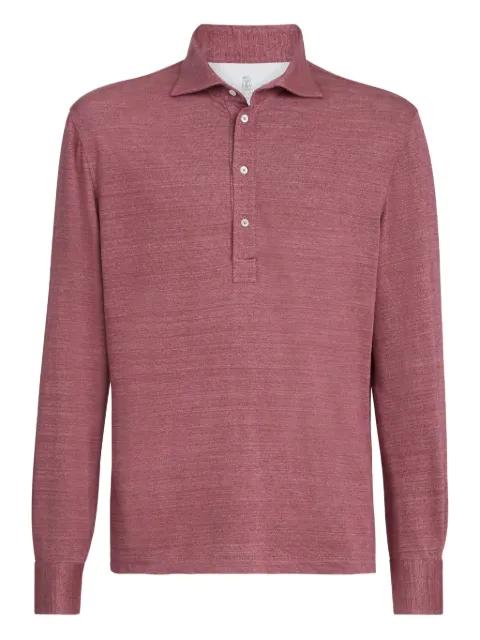 long-sleeved polo shirt by BRUNELLO CUCINELLI