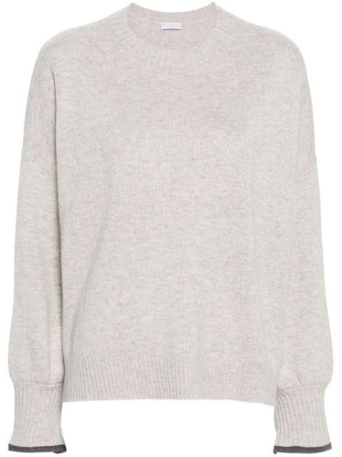 mélange cashmere jumper by BRUNELLO CUCINELLI