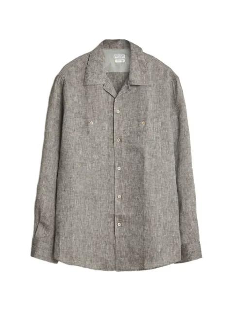 mélange-effect button-up shirt by BRUNELLO CUCINELLI