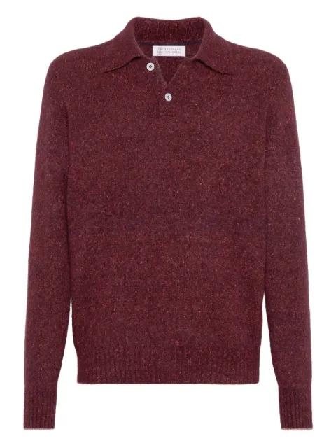 mélange-effect polo shirt by BRUNELLO CUCINELLI