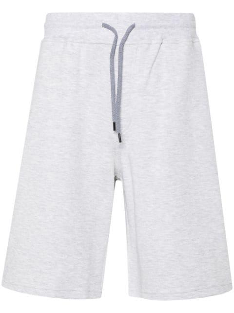 mélange track shorts by BRUNELLO CUCINELLI