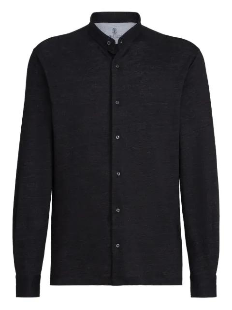 mandarin-collar shirt by BRUNELLO CUCINELLI