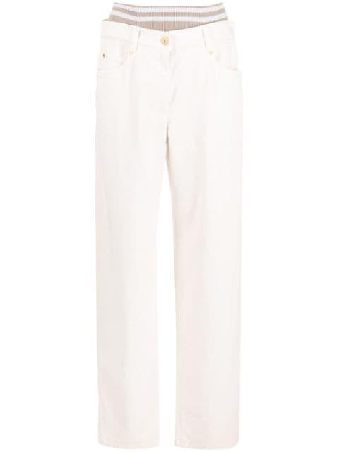 mid-rise wide-leg trousers by BRUNELLO CUCINELLI