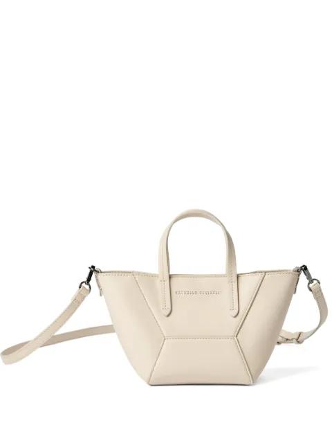mini BC Duo leather tote bag by BRUNELLO CUCINELLI