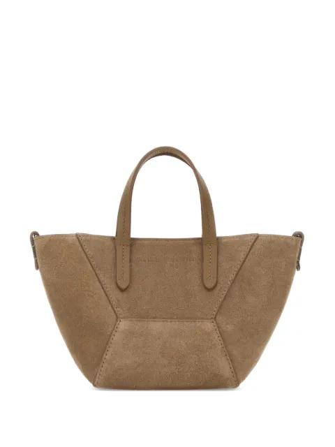 mini BC Duo logo-embossed tote bag by BRUNELLO CUCINELLI