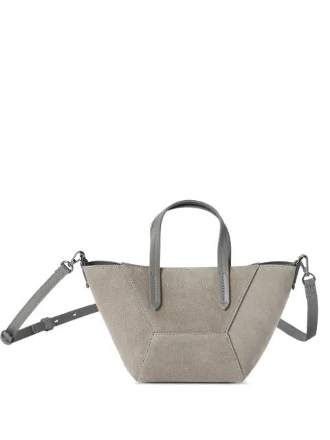 mini embossed-logo tote bag by BRUNELLO CUCINELLI
