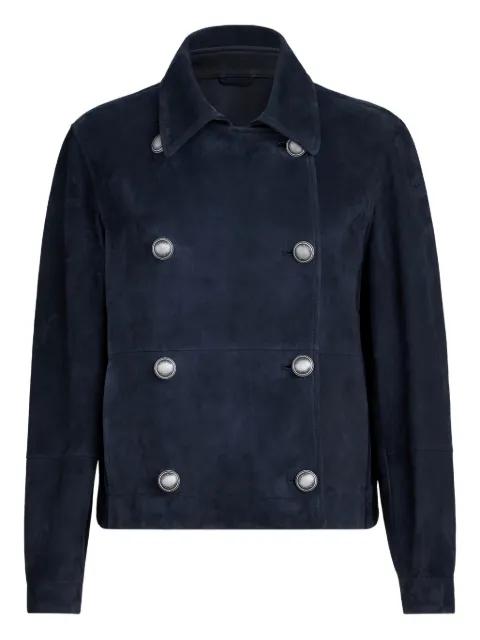 monili-detail double-breasted jacket by BRUNELLO CUCINELLI