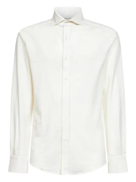 mother-of-pearl button long-sleeve shirt by BRUNELLO CUCINELLI