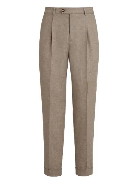 mouliné pleated trousers by BRUNELLO CUCINELLI