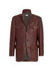 nappa leather utility blazer by BRUNELLO CUCINELLI