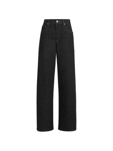 no-fade denim loose barrel trousers with monili by BRUNELLO CUCINELLI