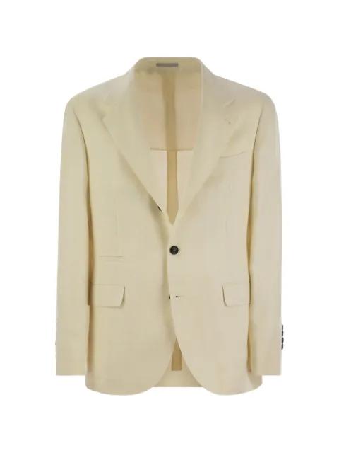 notch-lapel single-breasted blazer by BRUNELLO CUCINELLI