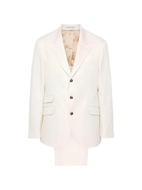 notch-lapel tailored suit by BRUNELLO CUCINELLI