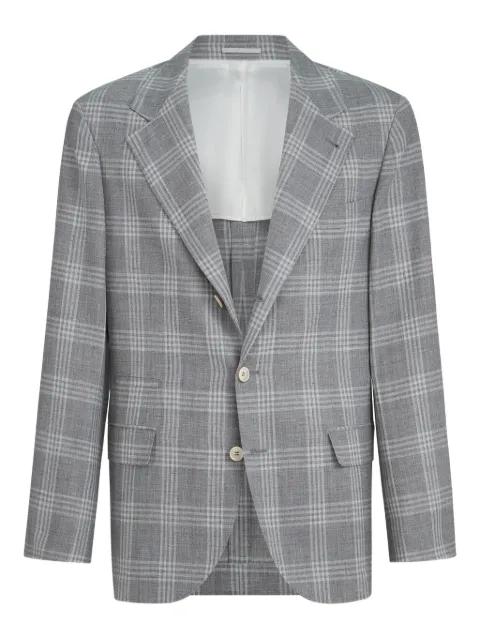 notched-lapel blazer by BRUNELLO CUCINELLI