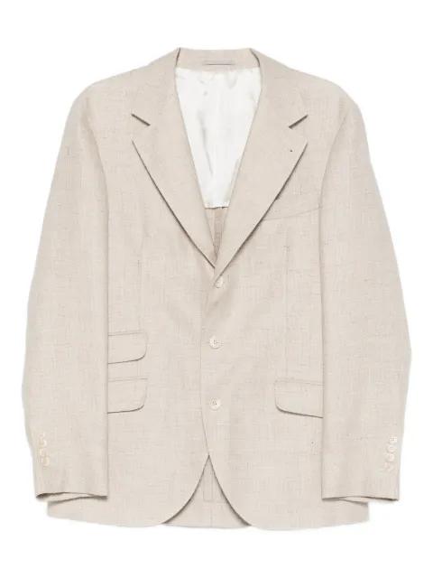 notched-lapel single-breasted blazer by BRUNELLO CUCINELLI