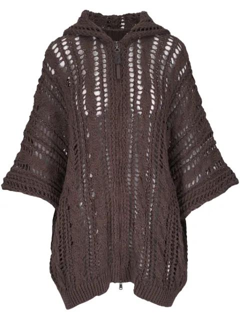 open-knit cardigan by BRUNELLO CUCINELLI