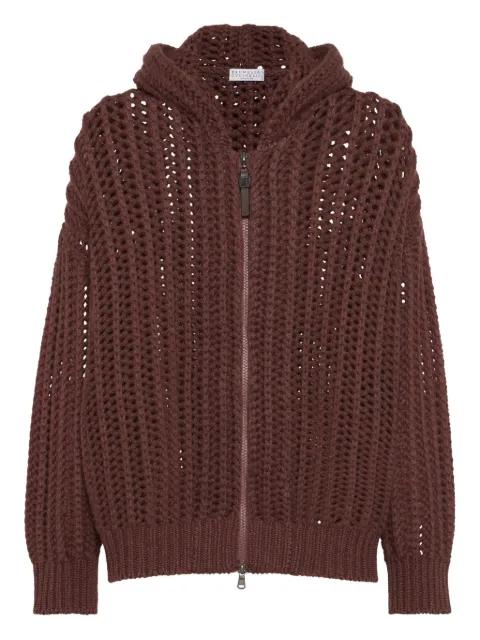 open-knit cardigan by BRUNELLO CUCINELLI