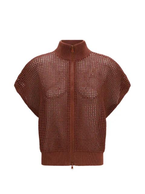open-knit cardigan by BRUNELLO CUCINELLI