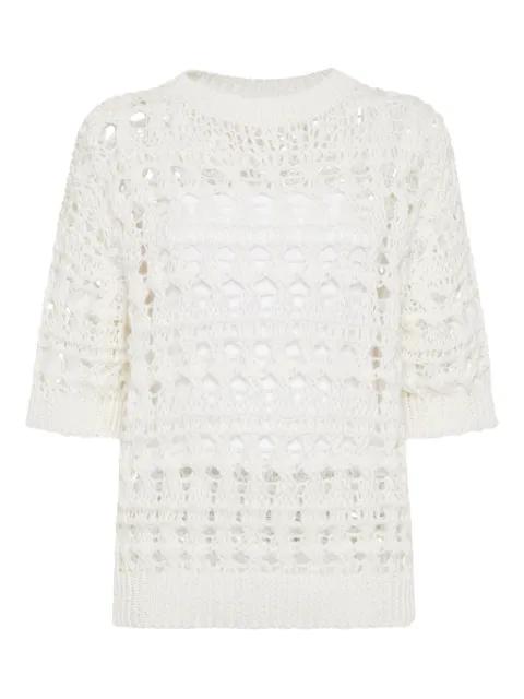 open-knit sweater by BRUNELLO CUCINELLI