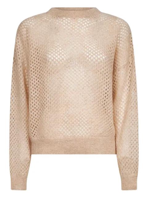 open-knit sweater by BRUNELLO CUCINELLI