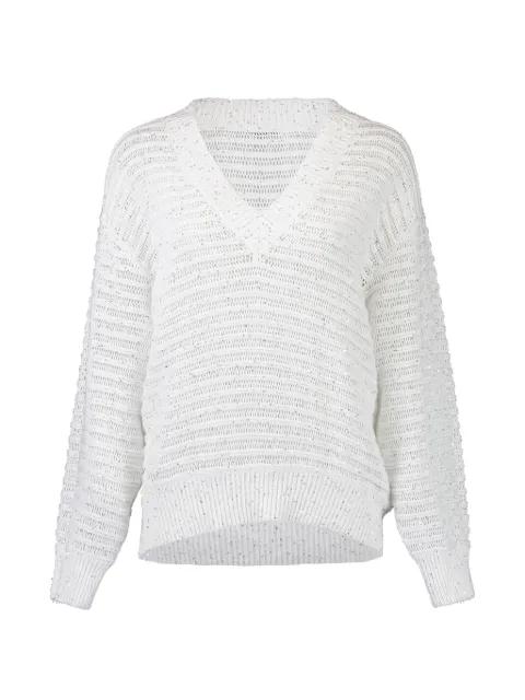 open-work embroidered sweater by BRUNELLO CUCINELLI