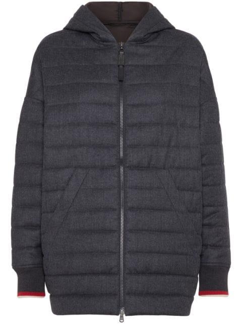 padded-design coat by BRUNELLO CUCINELLI
