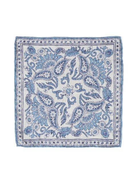 paisley-print pocket square by BRUNELLO CUCINELLI