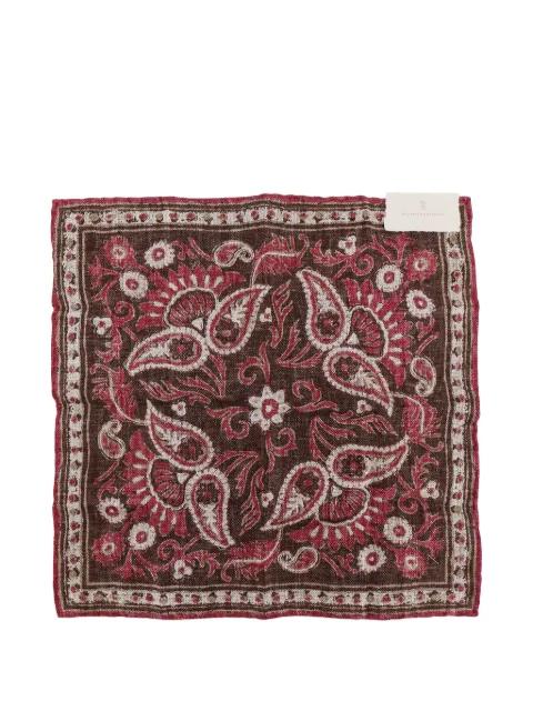 paisley-print square scarf by BRUNELLO CUCINELLI