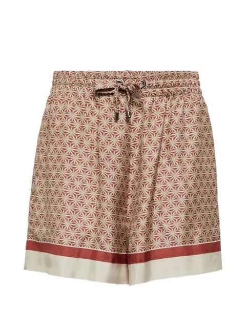 patterned silk shorts by BRUNELLO CUCINELLI