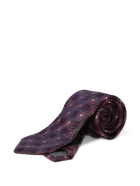 patterned silk tie by BRUNELLO CUCINELLI