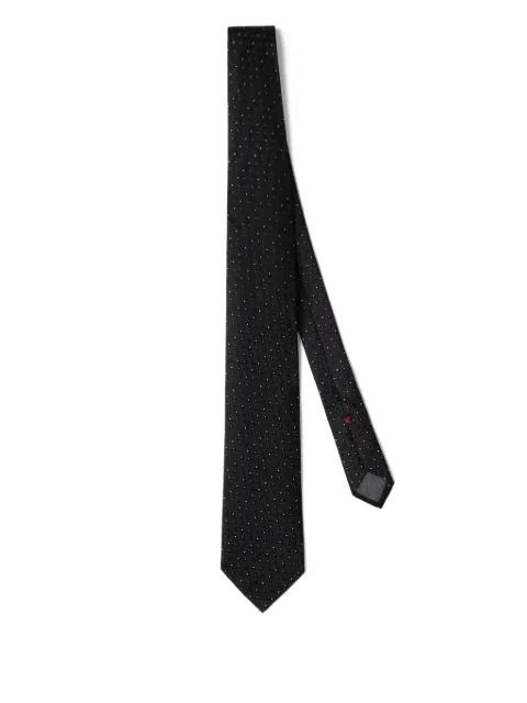patterned silk tie by BRUNELLO CUCINELLI