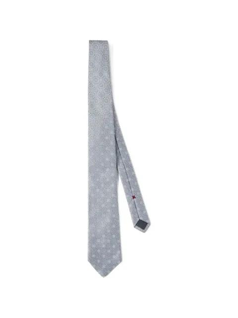 patterned silk tie by BRUNELLO CUCINELLI