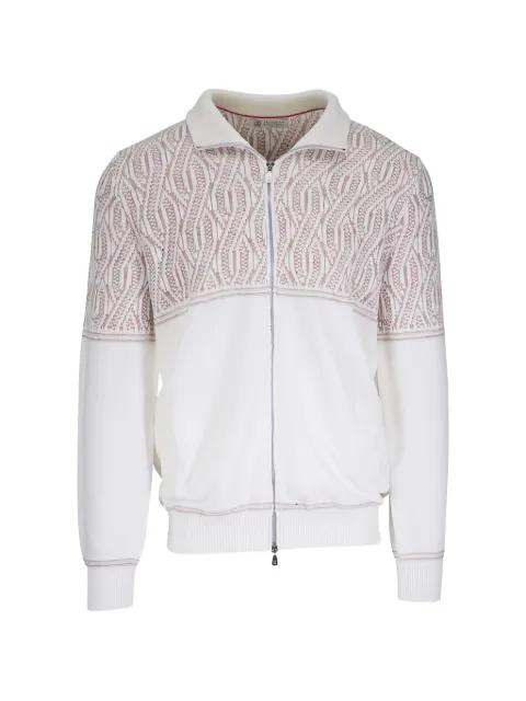 patterned zip sweatshirt by BRUNELLO CUCINELLI