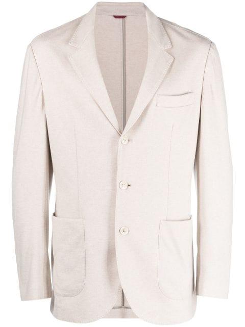 peak-lapel double-breasted blazer by BRUNELLO CUCINELLI