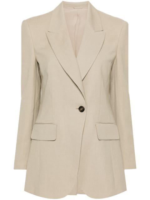 peak-lapels knitted blazer by BRUNELLO CUCINELLI