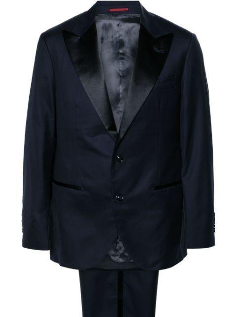 peak-lapels single-breasted suit by BRUNELLO CUCINELLI