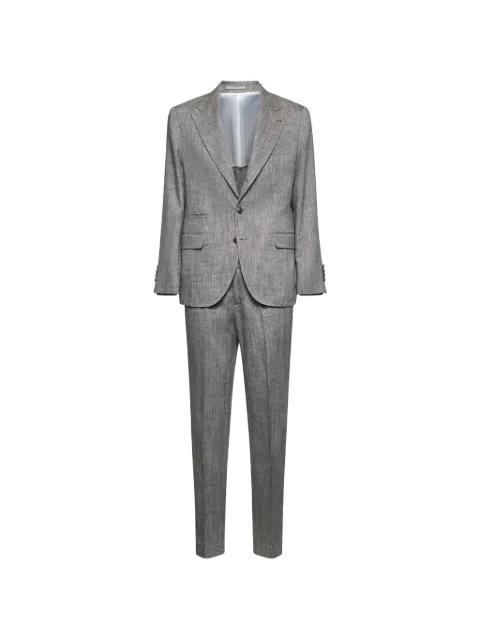 peaked-lapel single-breasted suit by BRUNELLO CUCINELLI