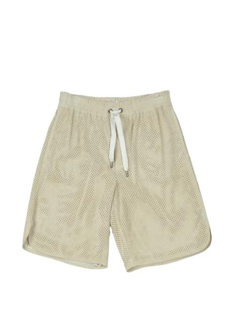 perforated leather bermuda shorts by BRUNELLO CUCINELLI