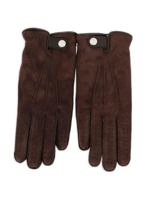 perforated suede gloves by BRUNELLO CUCINELLI