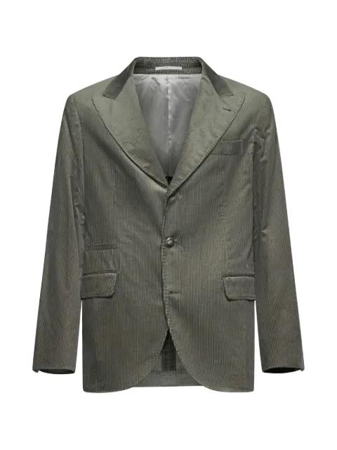 pinstripe deconstructed blazer by BRUNELLO CUCINELLI