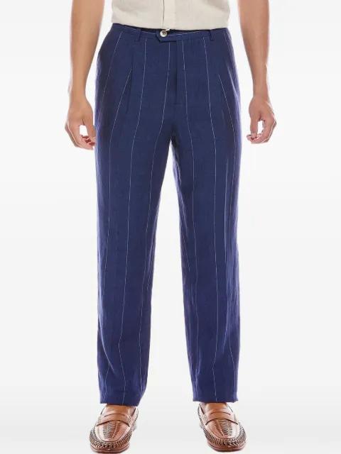 pinstripe pleated trousers by BRUNELLO CUCINELLI