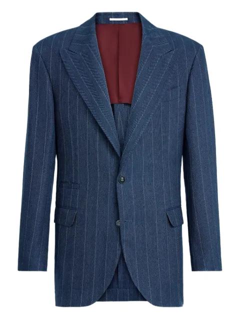 pinstriped  blazer by BRUNELLO CUCINELLI