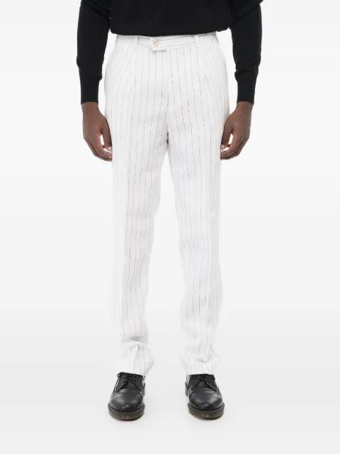 pinstriped pleated trousers by BRUNELLO CUCINELLI